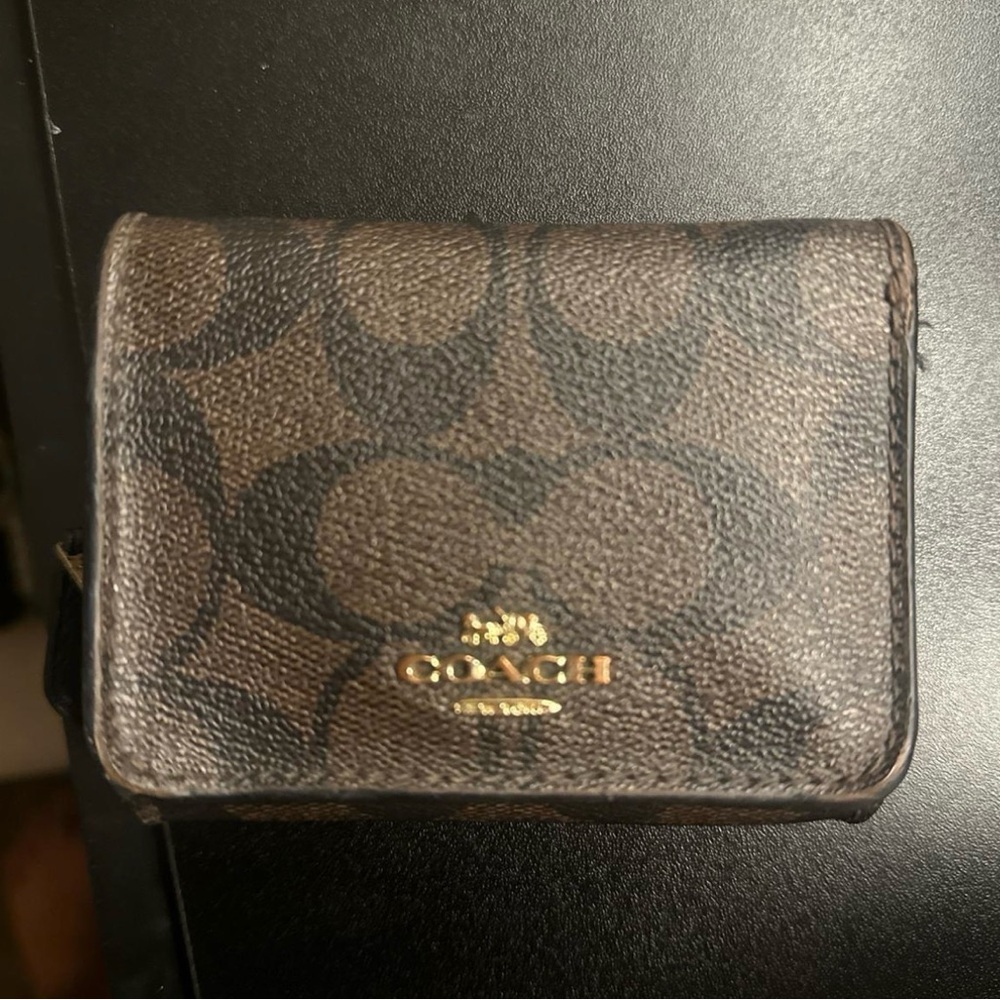 Coach Dark Brown Signature Wallet